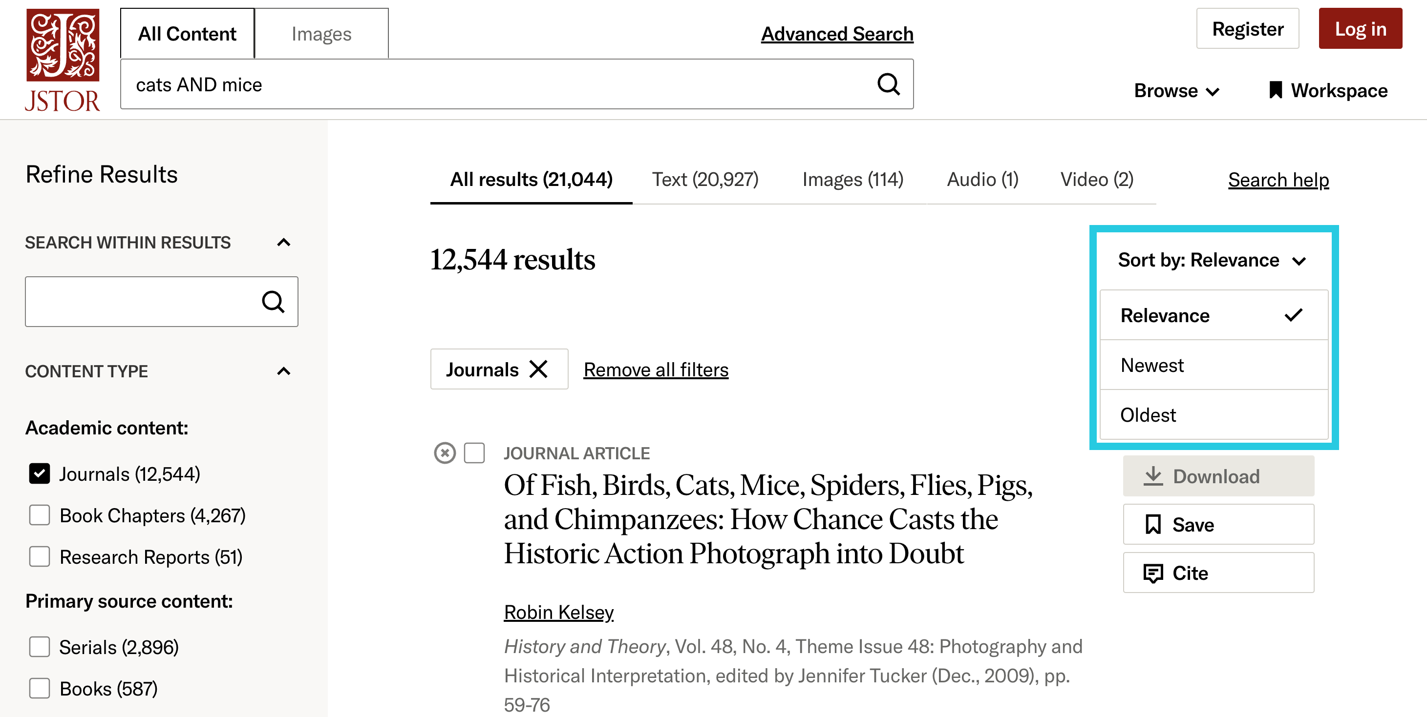An Introduction to Searching on JSTOR – JSTOR Support